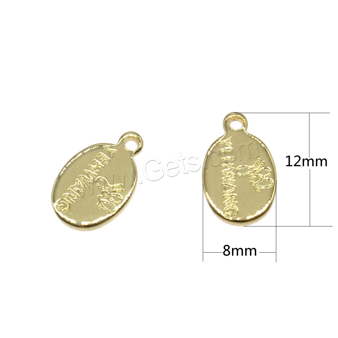 Brass Jewelry Pendants, plated, more colors for choice, 8x12mm, Hole:Approx 1mm, 198PCs/Bag, Sold By Bag