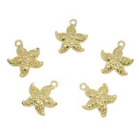 Brass Jewelry Pendants, Starfish, plated Approx 1mm 