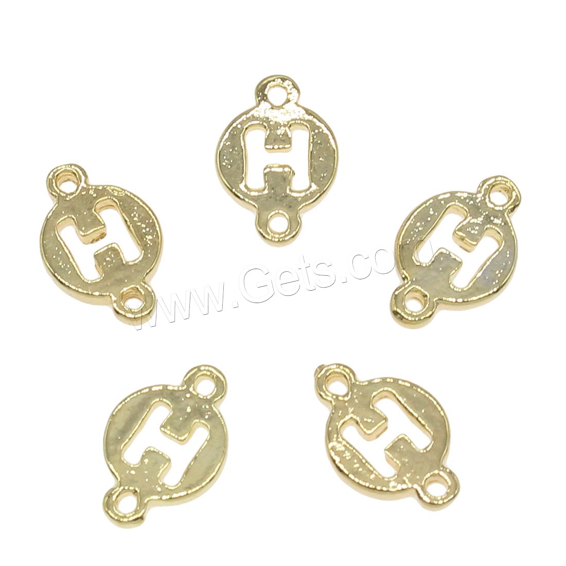 Brass Connector, plated, 1/1 loop, more colors for choice, 9x13mm, Hole:Approx 1mm, 195PCs/Bag, Sold By Bag