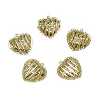 Brass Heart Pendants, plated Approx 0.5mm 