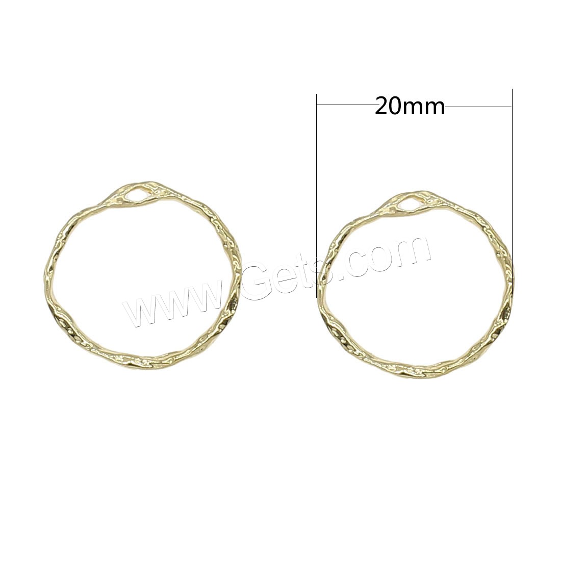 Brass Jewelry Pendants, Donut, plated, hollow, more colors for choice, 20x20mm, Hole:Approx 1.3mm, 46PCs/Bag, Sold By Bag