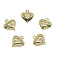 Brass Heart Pendants, plated Approx 0.7mm 