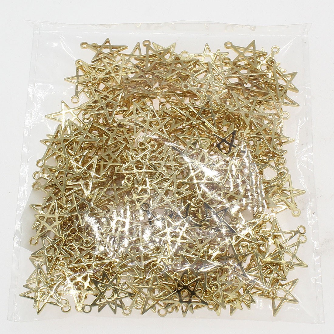 Brass Star Pendants, plated, hollow, more colors for choice, 14x11mm, Hole:Approx 0.5mm, 200PCs/Bag, Sold By Bag
