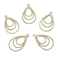 Brass Jewelry Pendants, Teardrop, plated, hollow Approx 1mm 