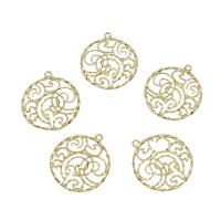 Brass Jewelry Pendants, plated, hollow Approx 0.6mm 