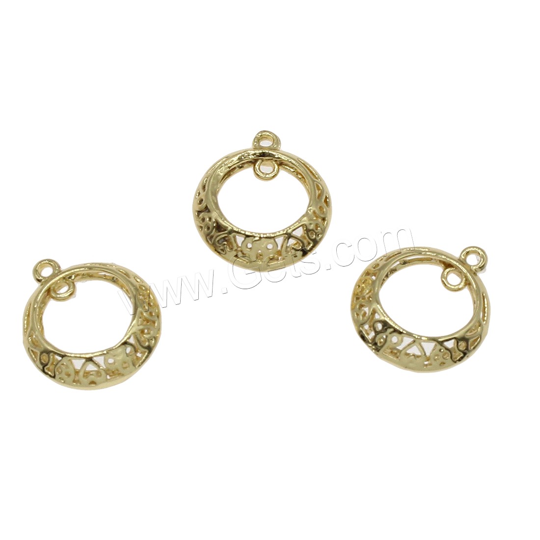 Brass Connector, plated, 1/1 loop & hollow, more colors for choice, 15x18mm, Hole:Approx 0.8mm, 50PCs/Bag, Sold By Bag