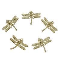 Animal Brass Pendants, Dragonfly, plated Approx 0.7mm 