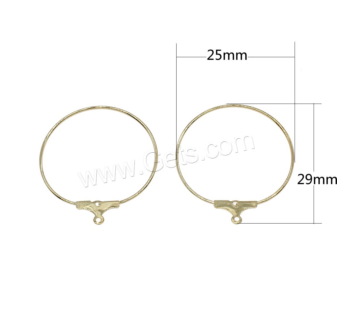 Messing Ohrring Tropfen Komponente, plattiert, hohl, keine, 25x29mm, Bohrung:ca. 0.5mm, 100PCs/Tasche, verkauft von Tasche