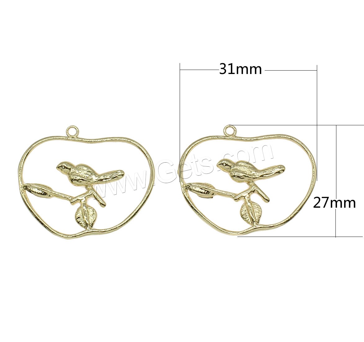 Brass Jewelry Pendants, plated, hollow, more colors for choice, 31x27mm, Hole:Approx 1mm, 30PCs/Bag, Sold By Bag