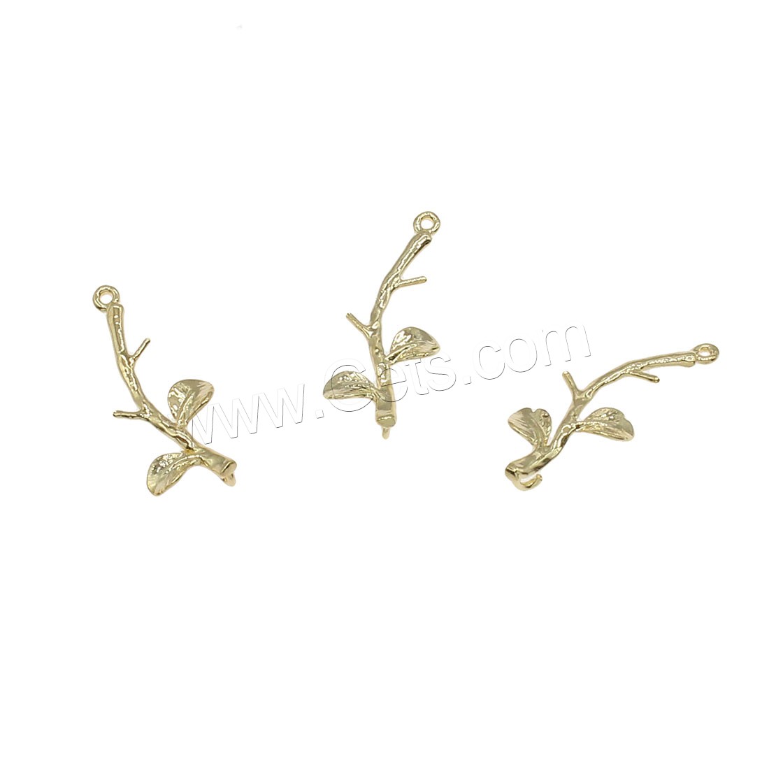 Brass Connector, Branch, plated, 1/1 loop, more colors for choice, 10x21mm, Hole:Approx 0.6mm, 76PCs/Bag, Sold By Bag