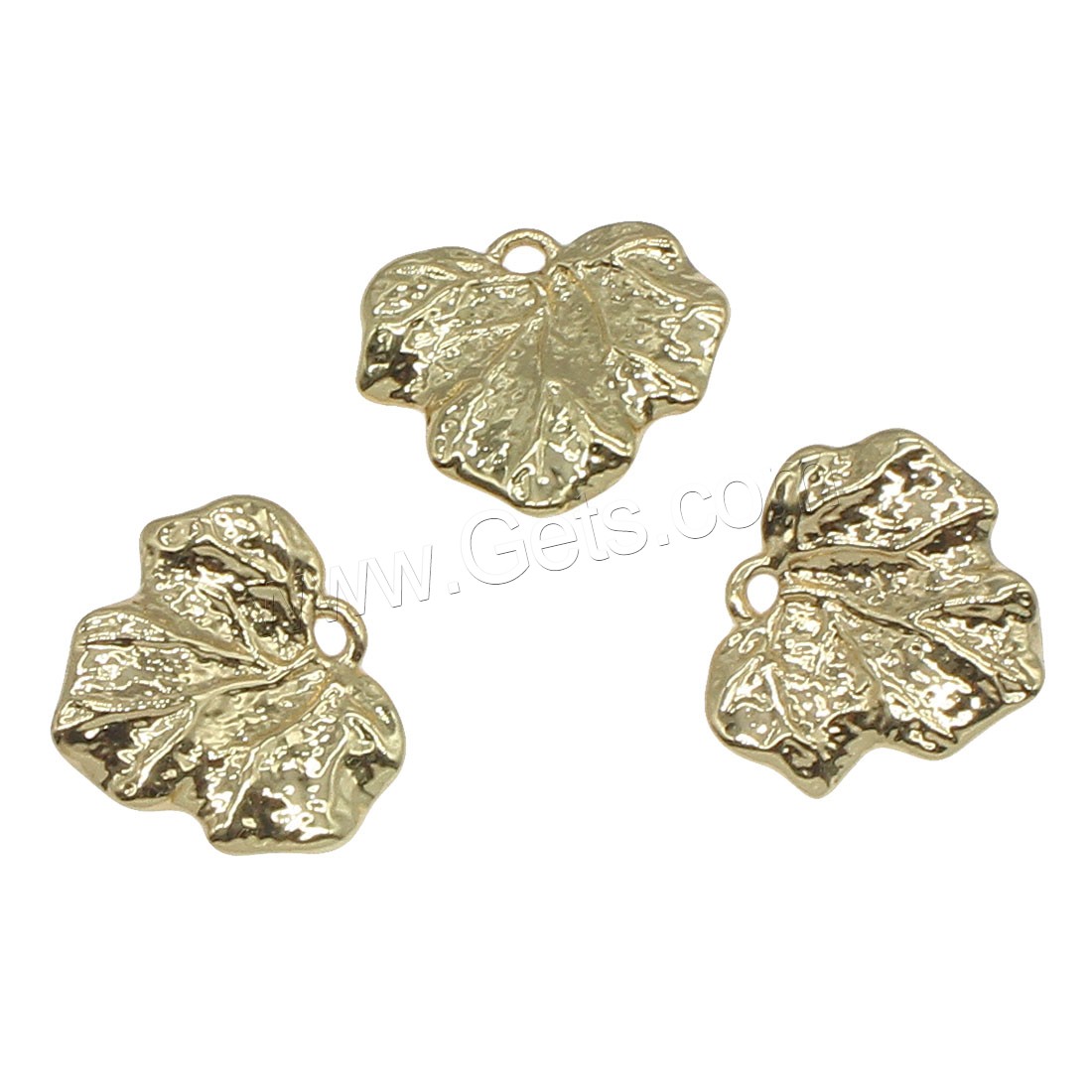 Brass Leaf Pendants, plated, more colors for choice, 12x13mm, Hole:Approx 0.5mm, 100PCs/Bag, Sold By Bag