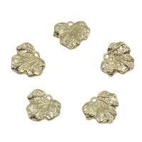 Brass Leaf Pendants, plated Approx 0.5mm 