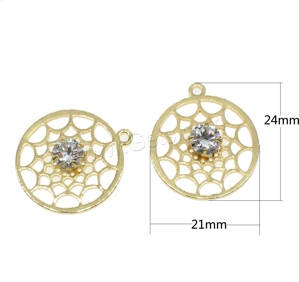 Rhinestone Brass Pendants, plated, with rhinestone & hollow, more colors for choice, 21x24mm, Hole:Approx 1mm, 30PCs/Bag, Sold By Bag