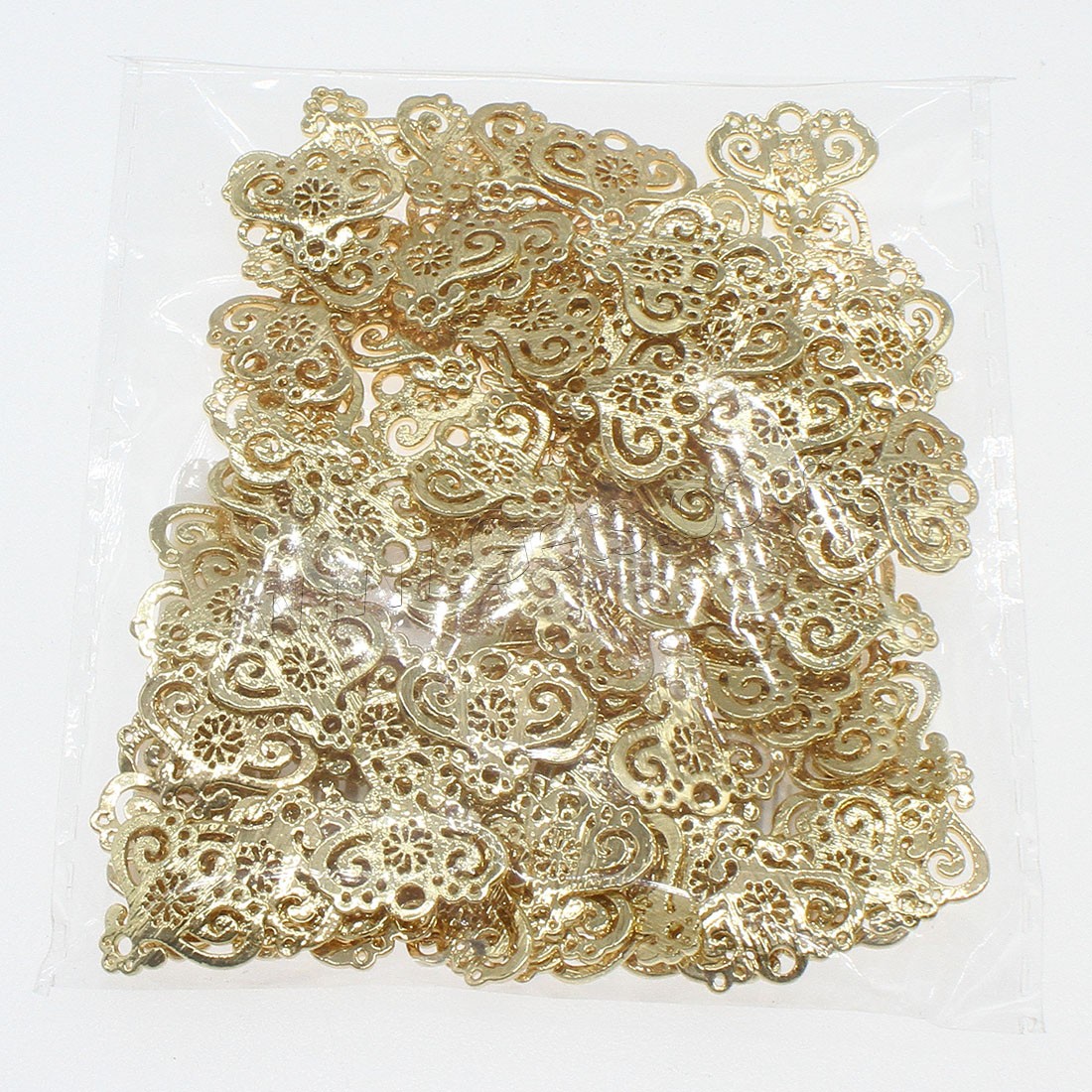 Brass Connector, plated, 1/1 loop & hollow, more colors for choice, 14x16mm, Hole:Approx 0.5mm, 100PCs/Bag, Sold By Bag