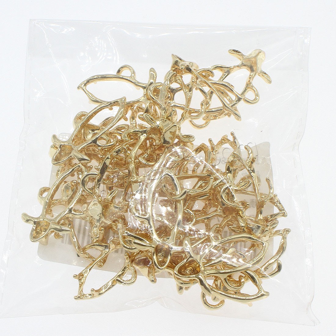 Composants de bijoux en laiton, Placage, creux, plus de couleurs à choisir, 17x27mm, 30PC/sac, Vendu par sac