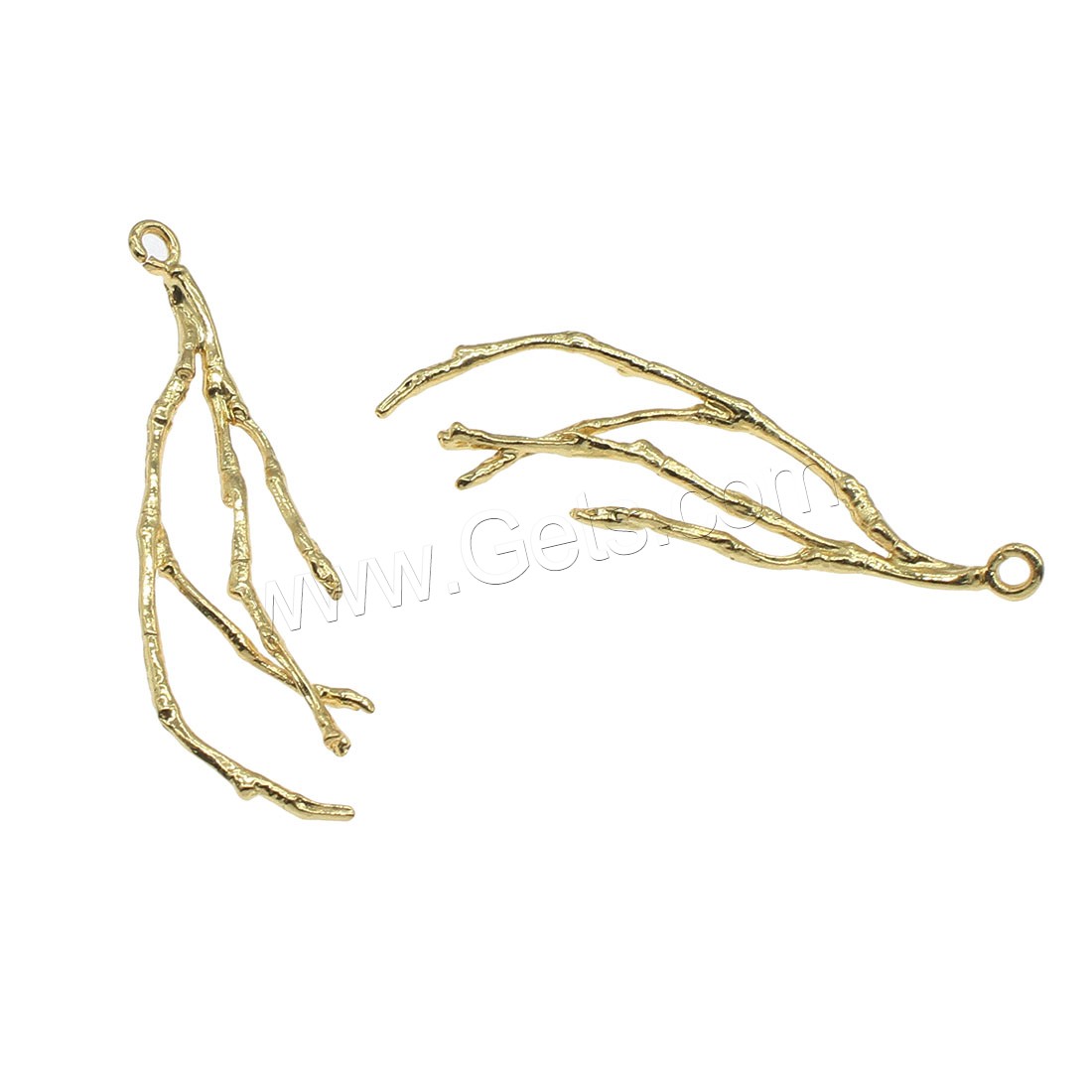 Brass Jewelry Pendants, Branch, plated, more colors for choice, 16x42mm, Hole:Approx 0.5mm, 50PCs/Bag, Sold By Bag