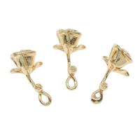 Brass Flower Pendants, plated Approx 1.3mm 