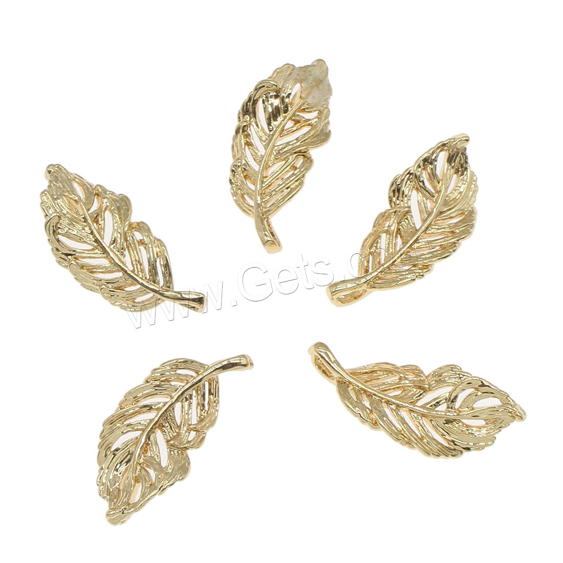 Brass Leaf Pendants, plated, hollow, more colors for choice, 10x22mm, Hole:Approx 1mm, 80PCs/Bag, Sold By Bag