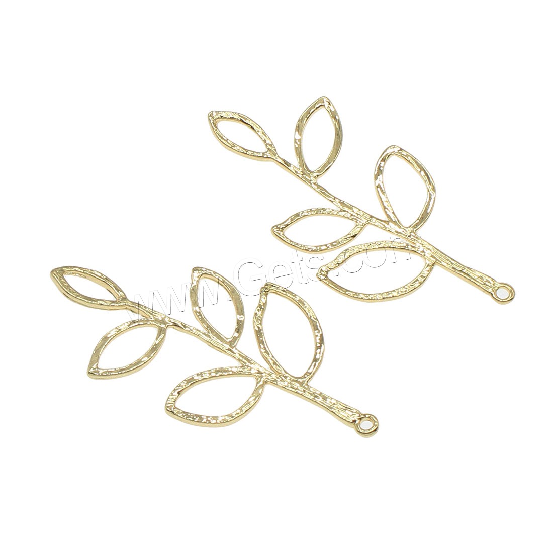 Brass Leaf Pendants, plated, hollow, more colors for choice, 18x39mm, Hole:Approx 0.5mm, 40PCs/Bag, Sold By Bag
