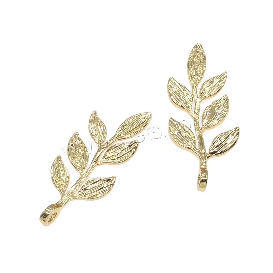Brass Leaf Pendants, plated, more colors for choice, 10x24mm, Hole:Approx 1mm, 100PCs/Bag, Sold By Bag