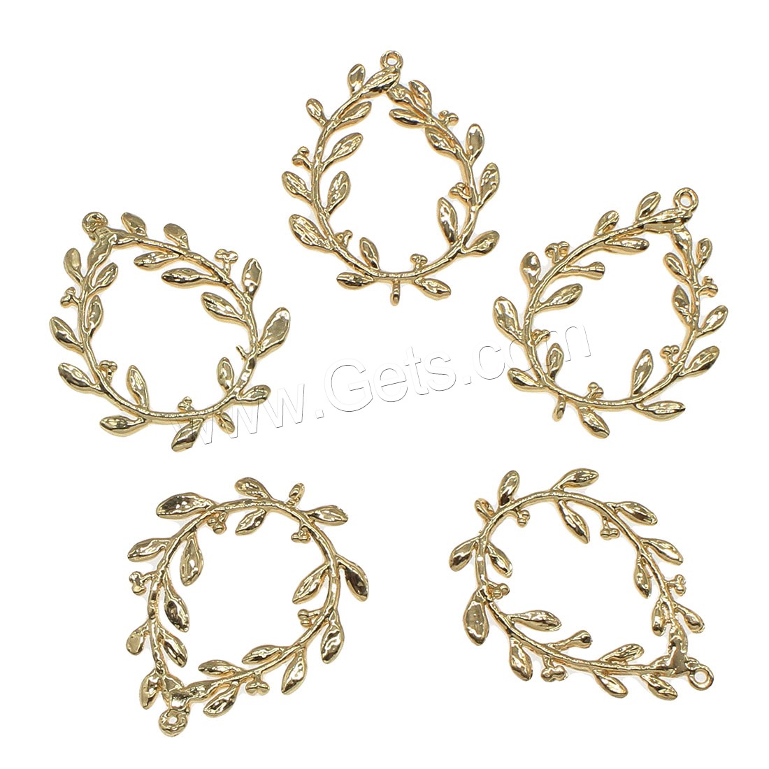 Brass Connector, Leaf, plated, 1/1 loop, more colors for choice, 22x28mm, Hole:Approx 0.5mm, 50PCs/Bag, Sold By Bag