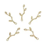Brass Jewelry Pendants, Leaf, plated Approx 1.2mm 