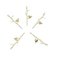 真鍮ジュエリーペンダント, 銅, 木の枝, メッキ, 1/1 ループ, 無色 穴:約 0.5mm, 80パソコン/バッグ, 売り手 バッグ
