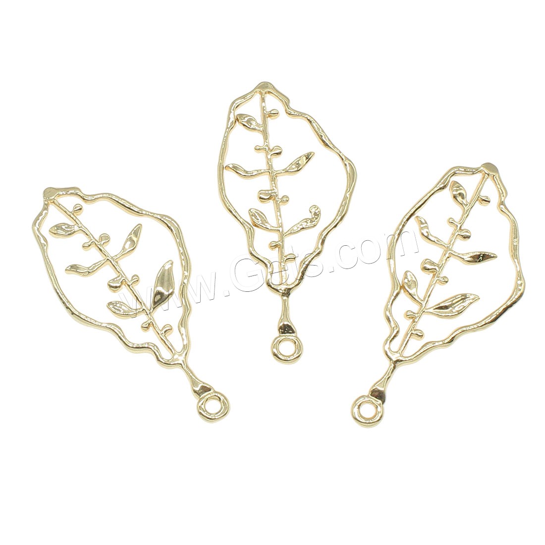 Brass Leaf Pendants, plated, hollow, more colors for choice, 17x37mm, Hole:Approx 1mm, 50PCs/Bag, Sold By Bag