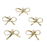 Hollow Brass Pendants, Bowknot, plated Approx 0.5mm 