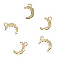 Brass Jewelry Pendants, Moon, plated Approx 0.5mm 