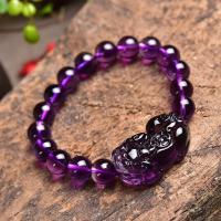 Amethyst Bracelet, Fabulous Wild Beast, polished & for woman, purple Approx 6 Inch 