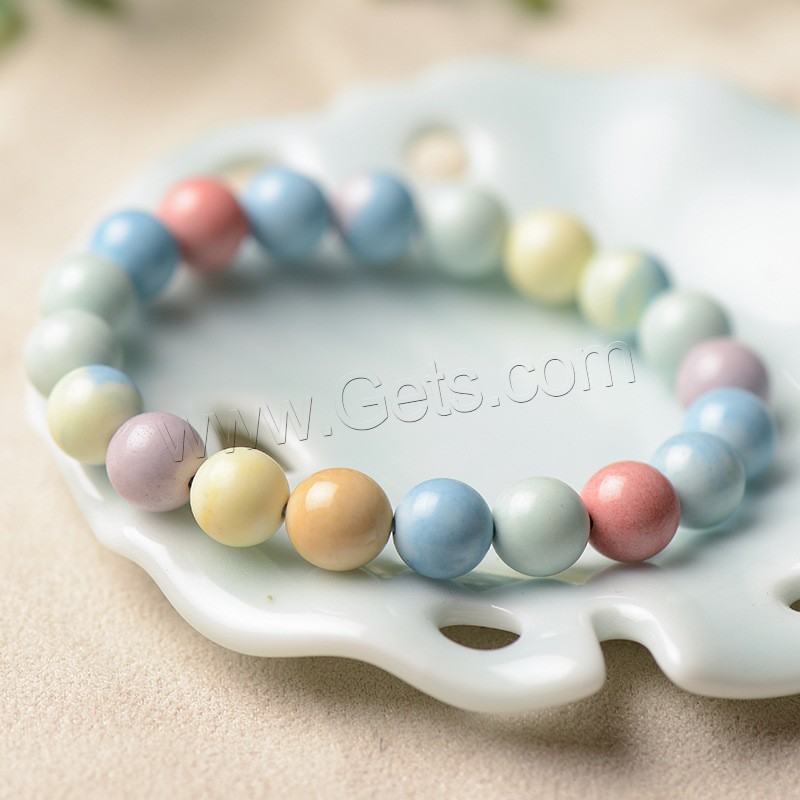 Rainbow Jasper Bracelet, polished, different size for choice & for woman, multi-colored, Length:Approx 6 Inch, Sold By Strand