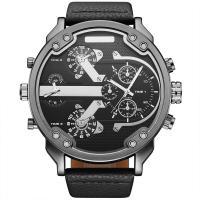 Bracelets de montre pour hommes, alliage de zinc, avec toile & cuir PU, mouvement chinoise, Alliage de zinc fermoir bande de montre, Placage, sans imperméable à l’eau, plus de couleurs à choisir Environ 8.2 pouce, Vendu par PC