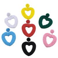 Seedbead Drop Earring, Heart, fashion jewelry & for woman 