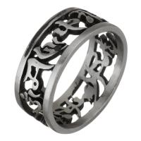 Men Stainless Steel Ring in Bulk, for man & blacken, 9mm, US Ring 