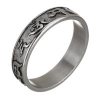 Men Stainless Steel Ring in Bulk, for man & blacken, 5mm, US Ring 