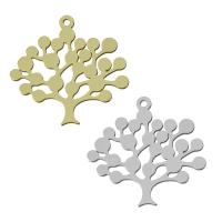 Stainless Steel Pendants, Tree, plated Approx 1.5mm 