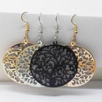 Zinc Alloy Drop Earring, plated, for woman & frosted 