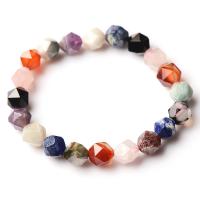 Gemstone Bracelets, polished & for woman & faceted, multi-colored Approx 6 Inch 