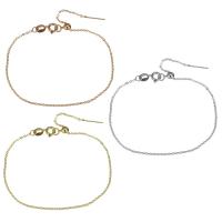 真鍮のブレスレット, 銅, メッキ, 楕円形の鎖 & 女性用, 無色 長さ:約 8 インチ, 売り手 ストランド