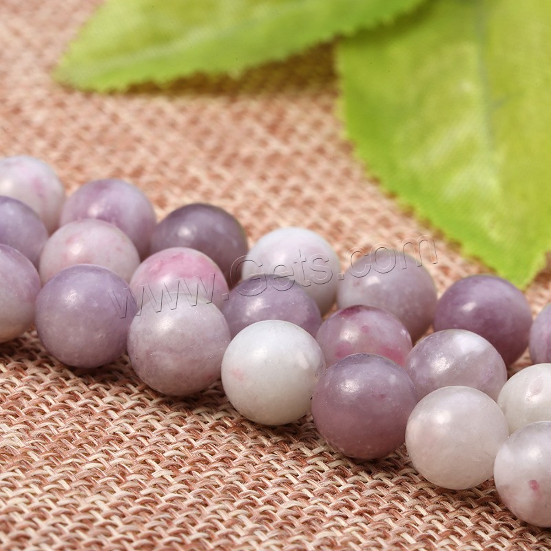 Lila Perlen, Flieder Perlen, rund, poliert, DIY & verschiedene Größen vorhanden, violett, Länge:ca. 15 ZollInch, verkauft von Strang