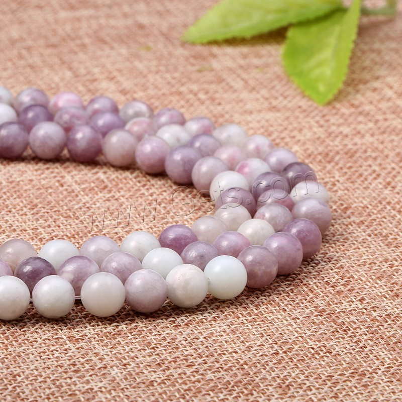 Lila Perlen, Flieder Perlen, rund, poliert, DIY & verschiedene Größen vorhanden, violett, Länge:ca. 15 ZollInch, verkauft von Strang
