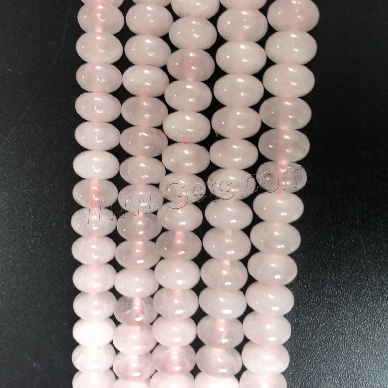 Natürliche Rosenquarz Perlen, Ellipse, poliert, DIY & verschiedene Größen vorhanden, Rosa, Länge:ca. 15 ZollInch, verkauft von Strang