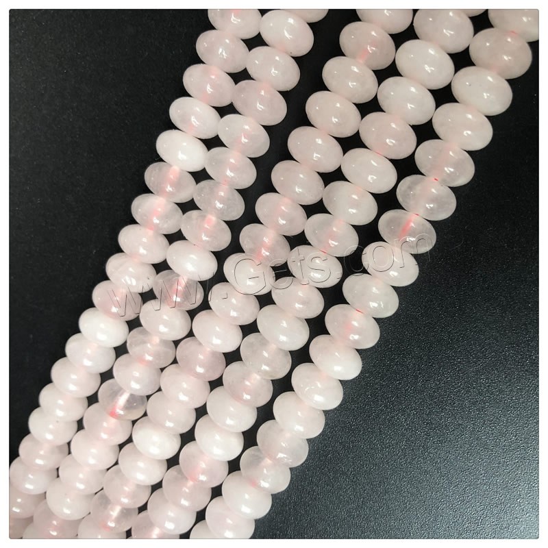 Natürliche Rosenquarz Perlen, Ellipse, poliert, DIY & verschiedene Größen vorhanden, Rosa, Länge:ca. 15 ZollInch, verkauft von Strang