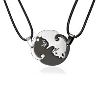 Stainless Steel Jewelry Necklace, plated, for couple 