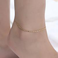 Zinc Alloy Anklet, plated, fashion jewelry & for woman .8 Inch 