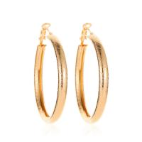 Zinc Alloy Hoop Earring, plated, fashion jewelry & for woman 48mm 