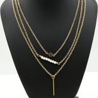 Fashion Multi Layer Necklace, Zinc Alloy, with 5cm extender chain, plated, for woman Inch 