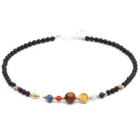 Gemstone Bracelets, Natural Stone, plated, for woman .5 Inch 