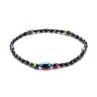 Hematite Anklet, AB color plated, Unisex  Approx 8.66 Inch 